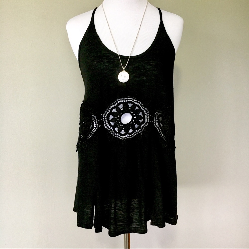 Poof Cut Out Tank Top Tunic